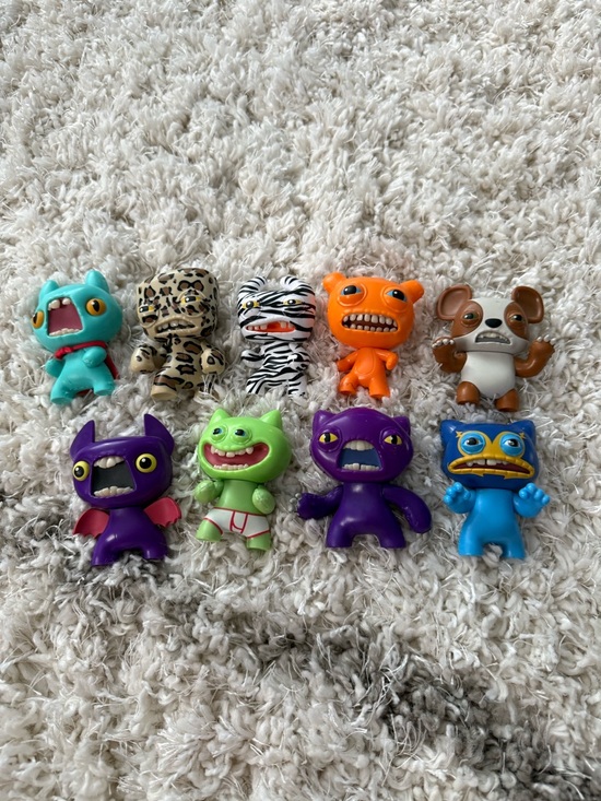 Uglydoll Other - Uglydoll Mini Plastic Multicolor Collectible Figurine Bundle Lot 9 Animals Theme